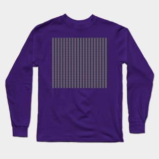 Psychedelic Silver Blue Geometry Pattern Long Sleeve T-Shirt